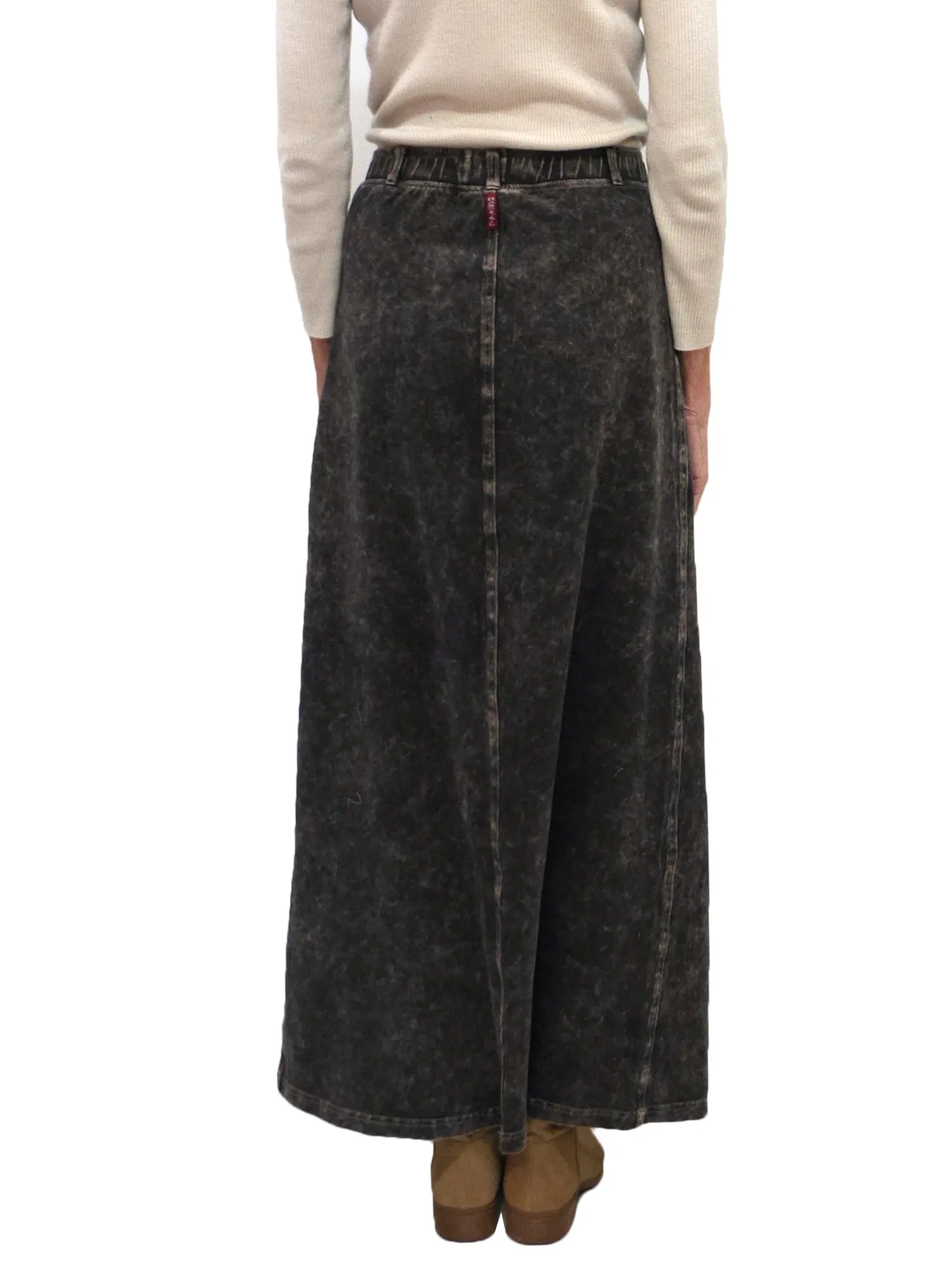 Hard Tail Denim A-Line Maxi Skirt (Style WJ-128)