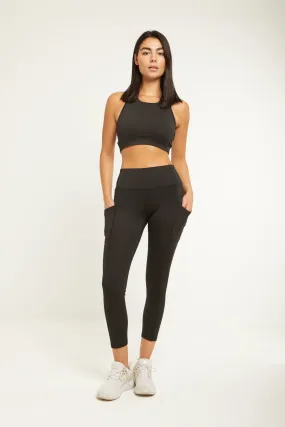 HIIT HUSTLE LEGGINGS - BLACK