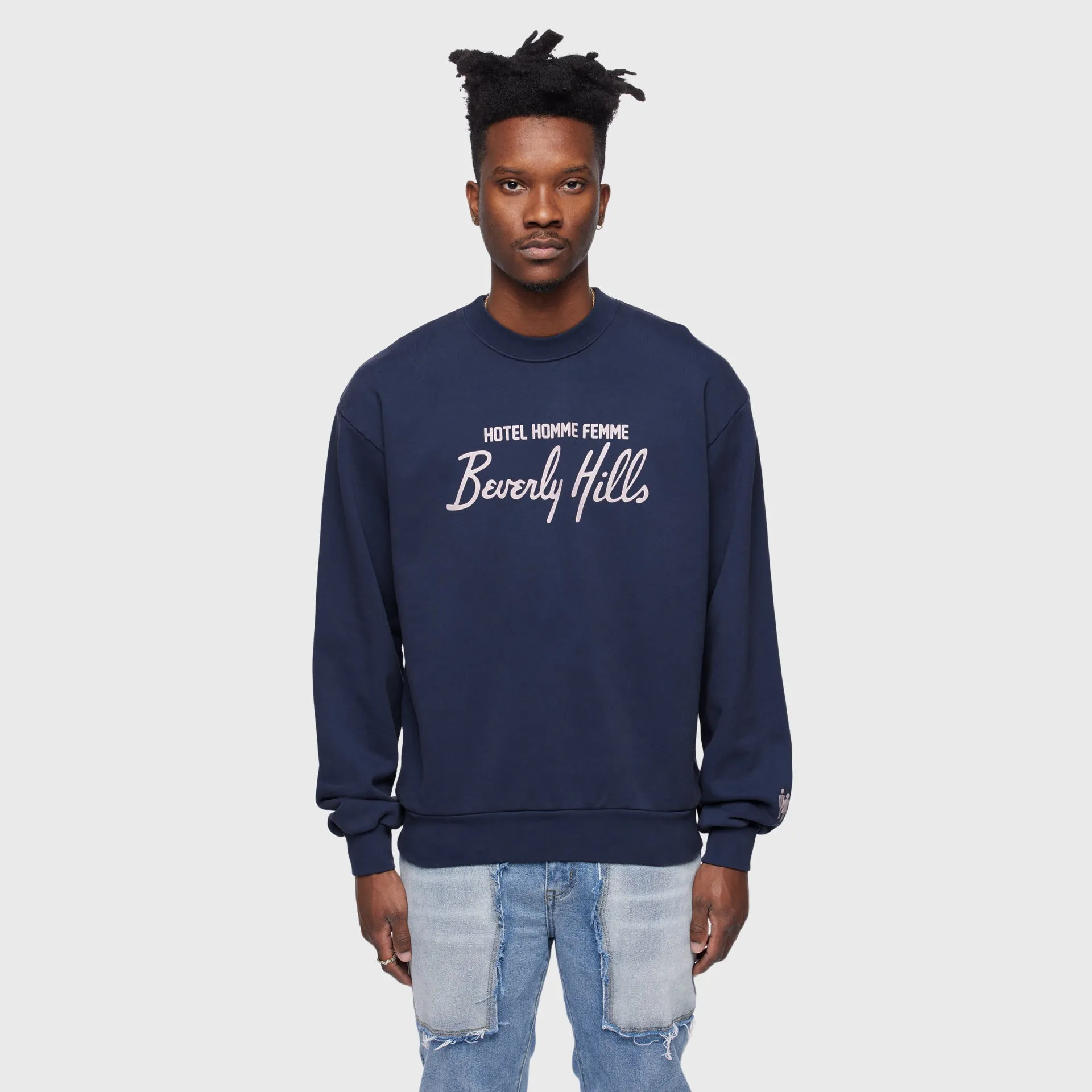 Hotel Homme Femme Crewneck Navy