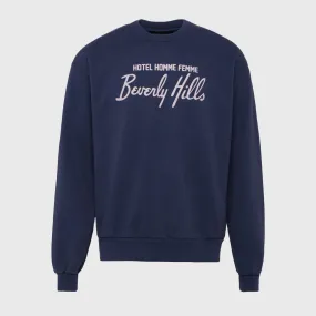 Hotel Homme Femme Crewneck Navy