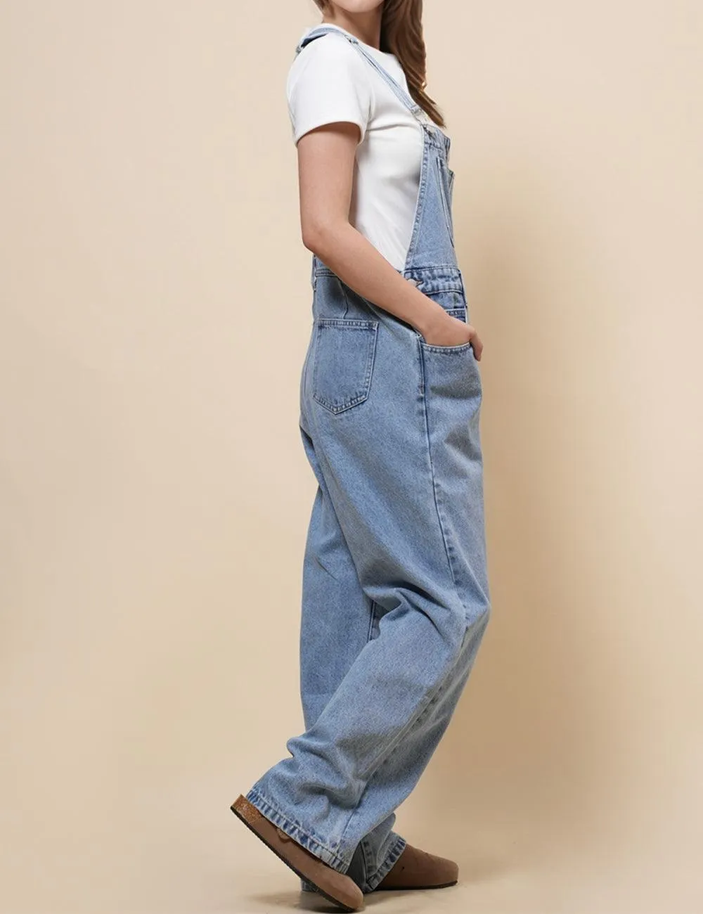 Ladies Strape Shoulder Daily Denim Overalls SKJ540