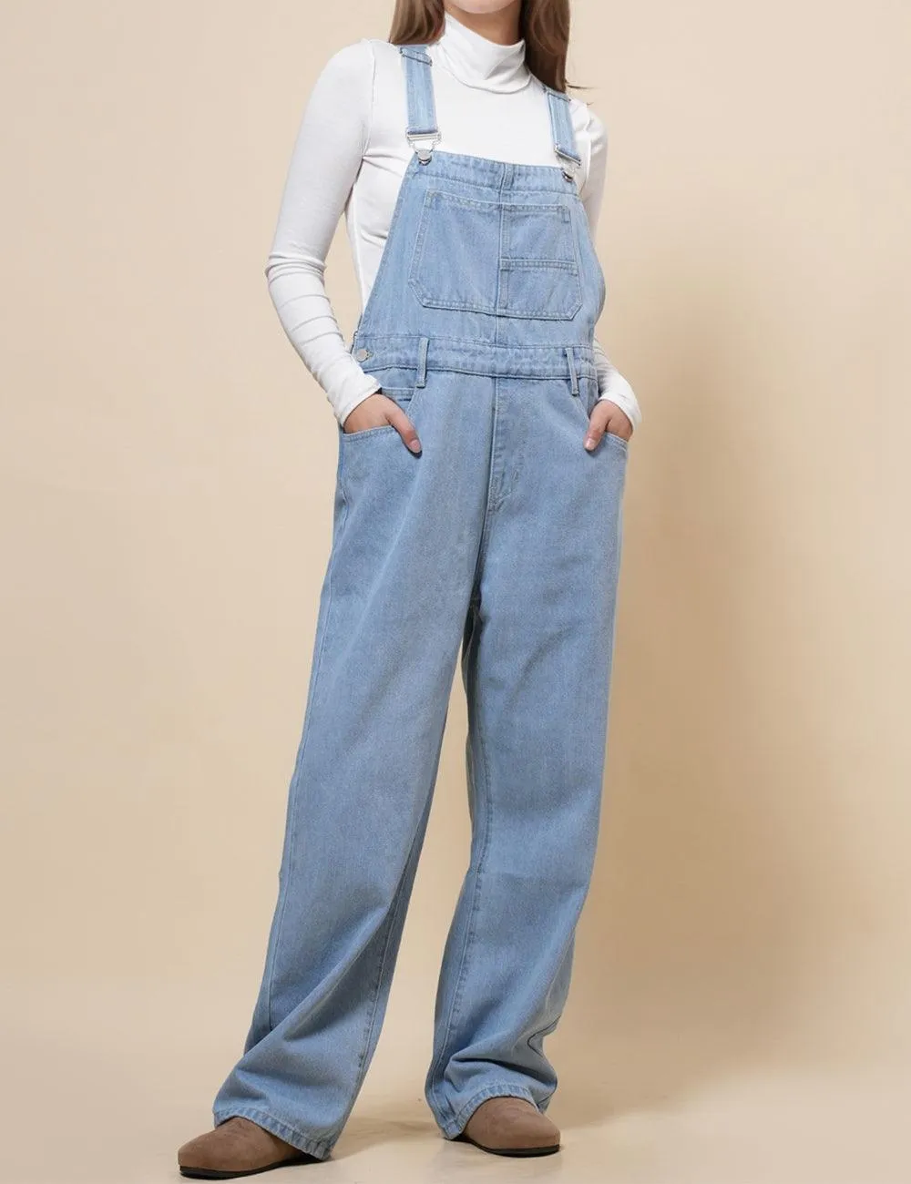 Ladies Strape Shoulder Daily Denim Overalls SKJ540