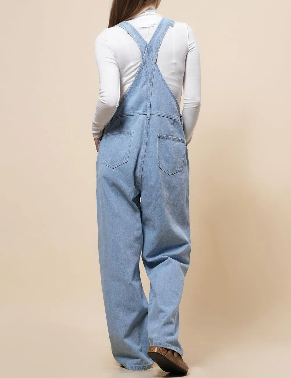 Ladies Strape Shoulder Daily Denim Overalls SKJ540