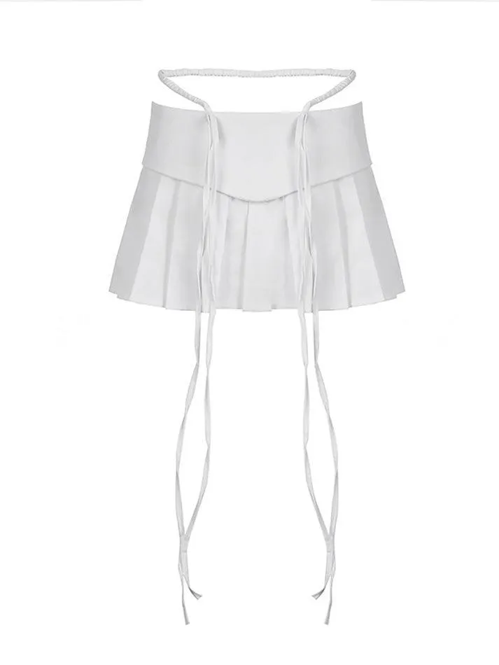 LANFUBEISI - Pleated A-line Skirts