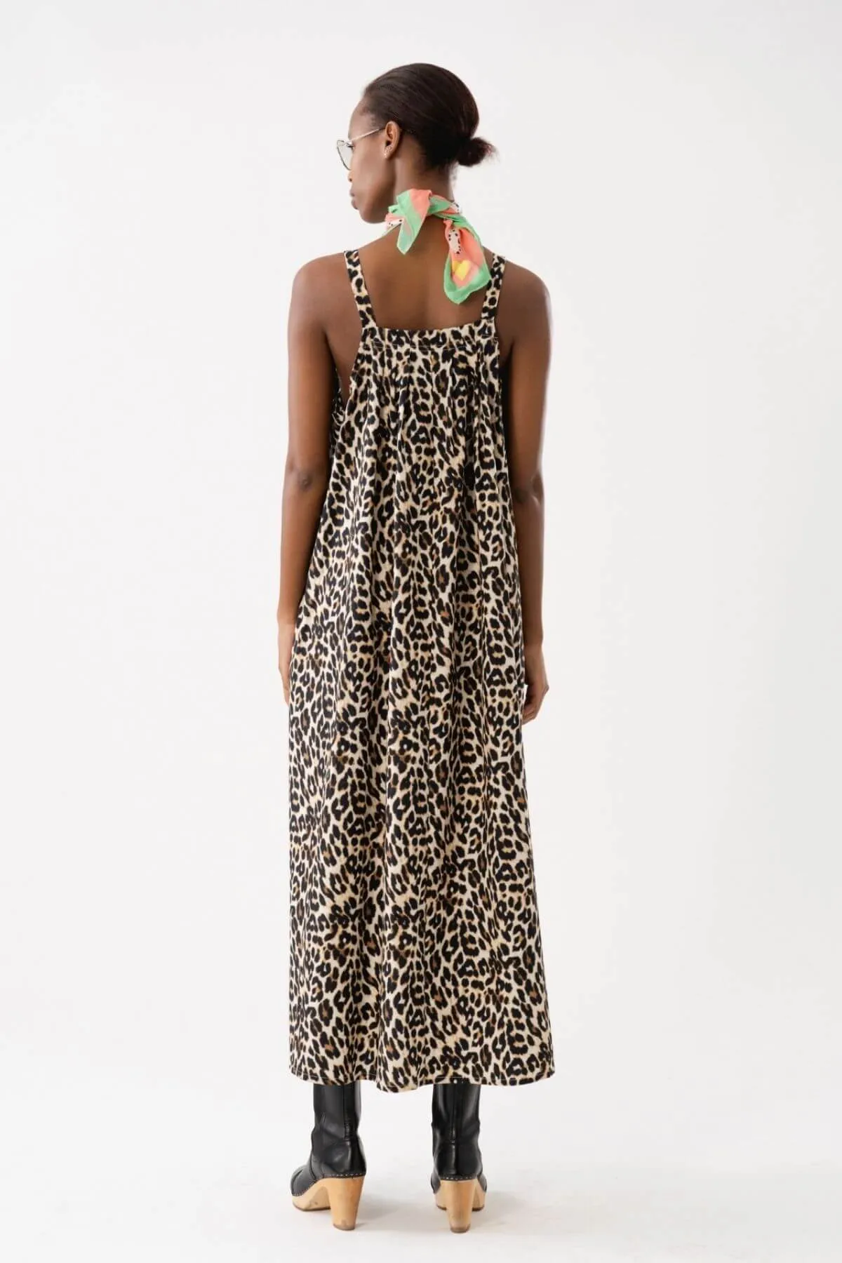 LUNGO MIDI DRESS LEOPARD PRINT