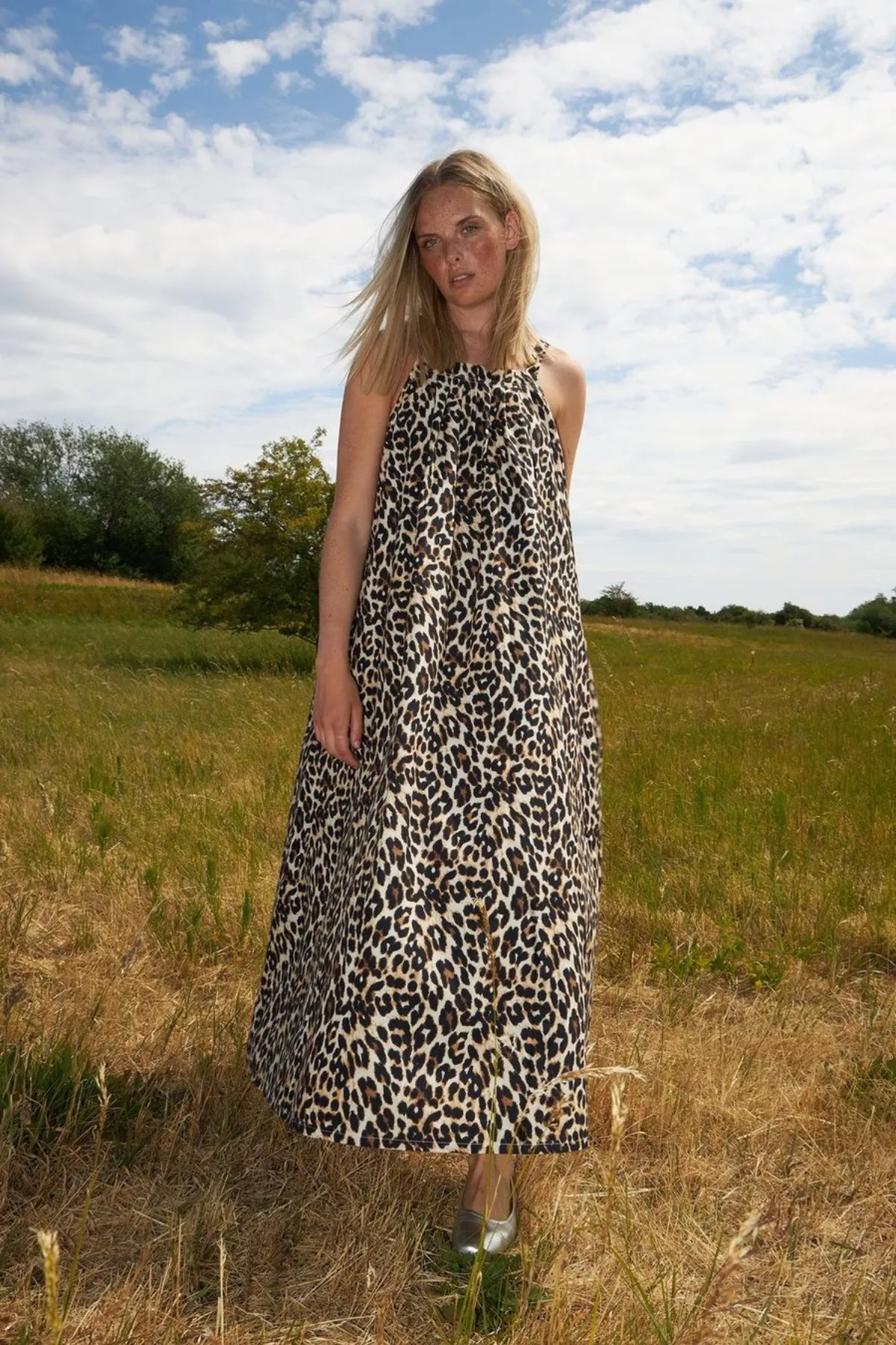 LUNGO MIDI DRESS LEOPARD PRINT