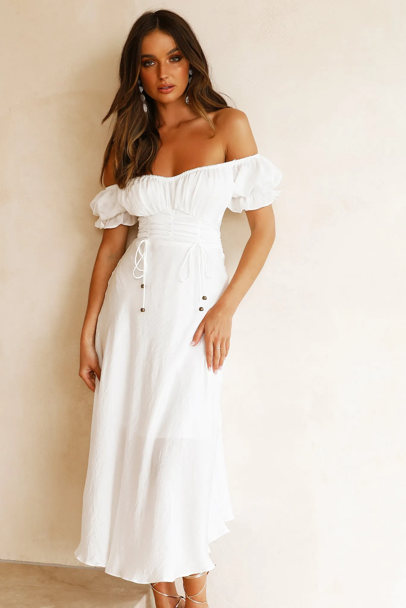 Mariner Midi Dress - White