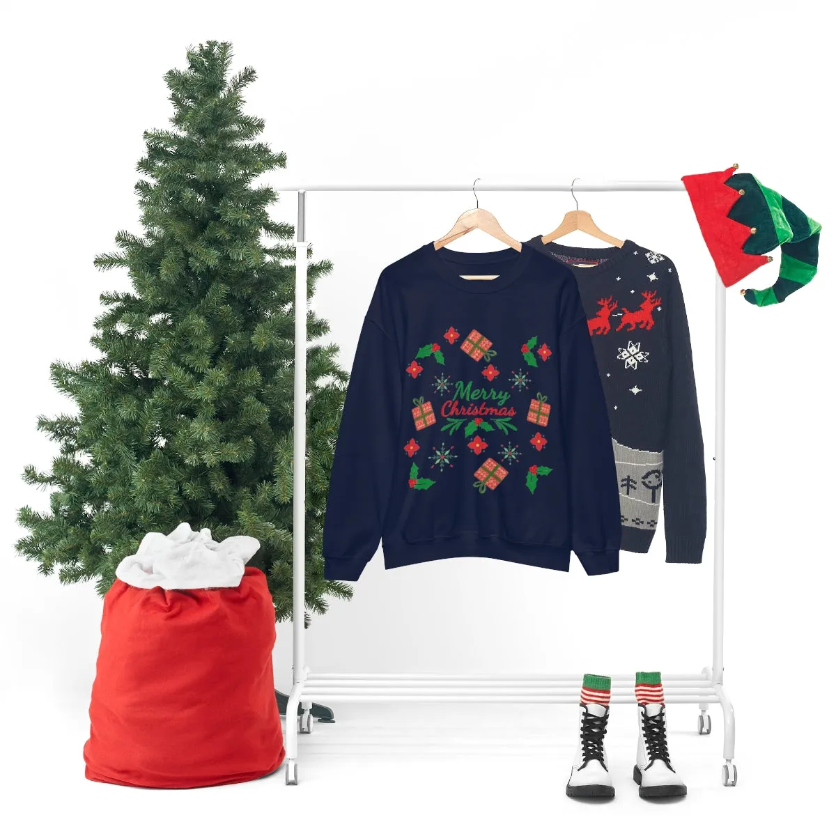 merry christmas Unisex Heavy Blend™ Crewneck Sweatshirt