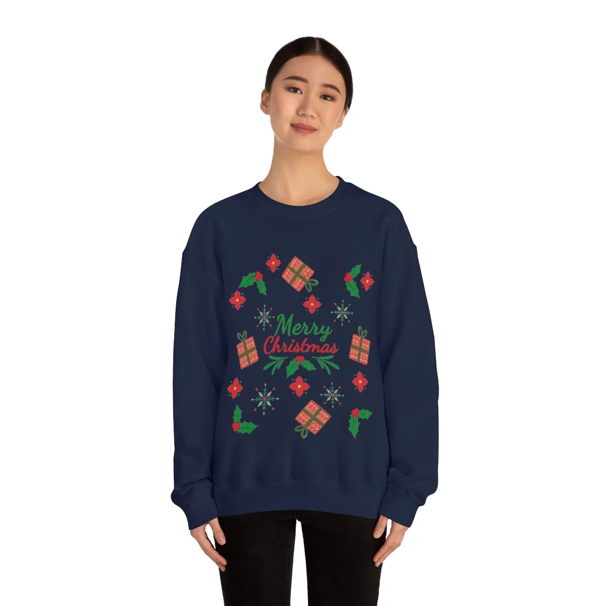 merry christmas Unisex Heavy Blend™ Crewneck Sweatshirt