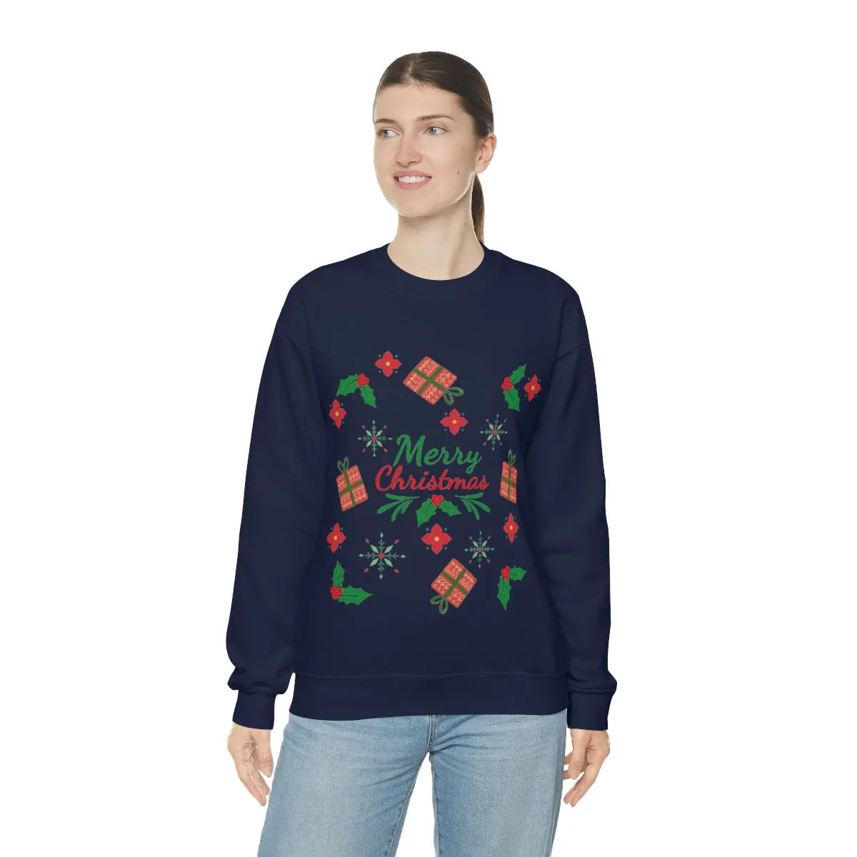 merry christmas Unisex Heavy Blend™ Crewneck Sweatshirt