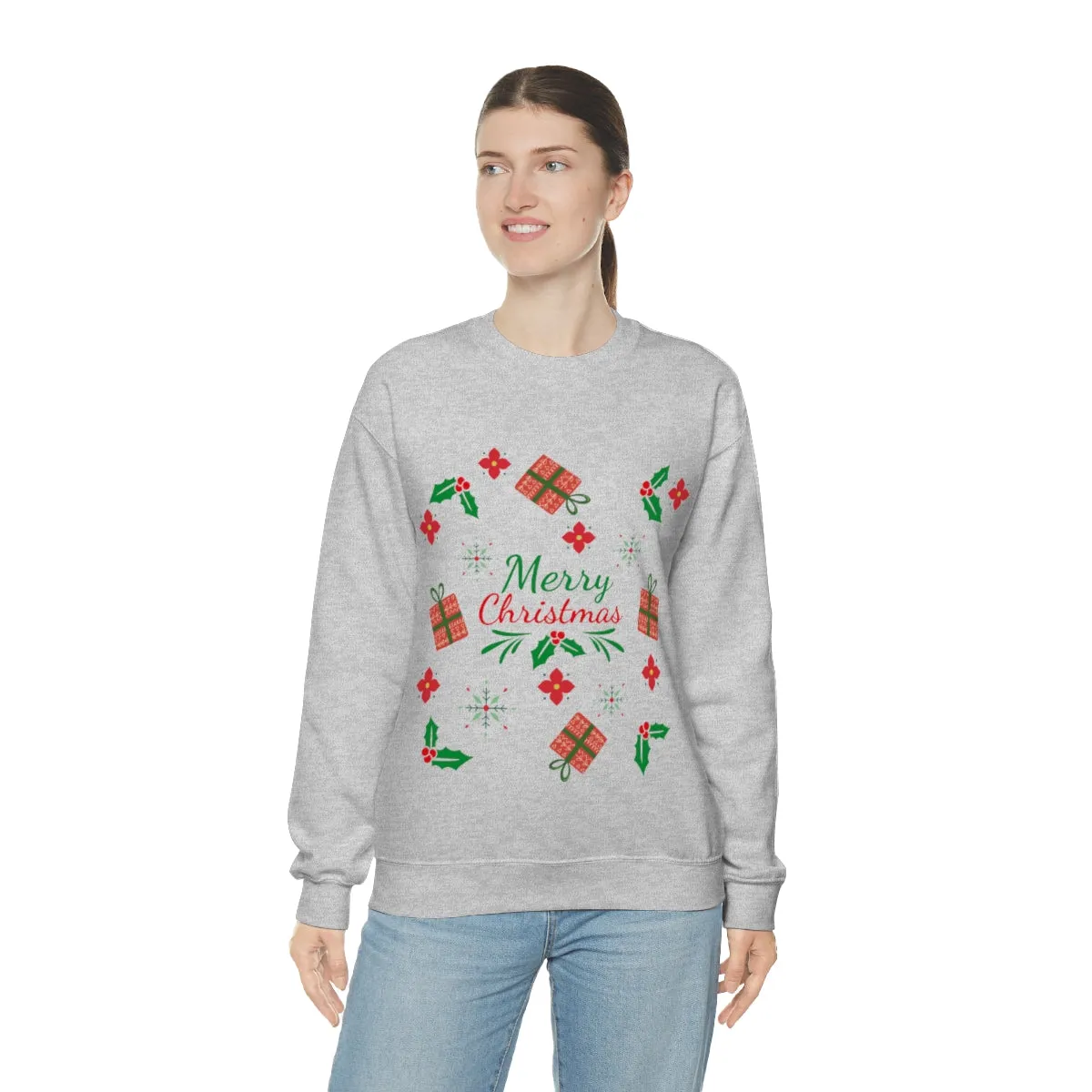 merry christmas Unisex Heavy Blend™ Crewneck Sweatshirt