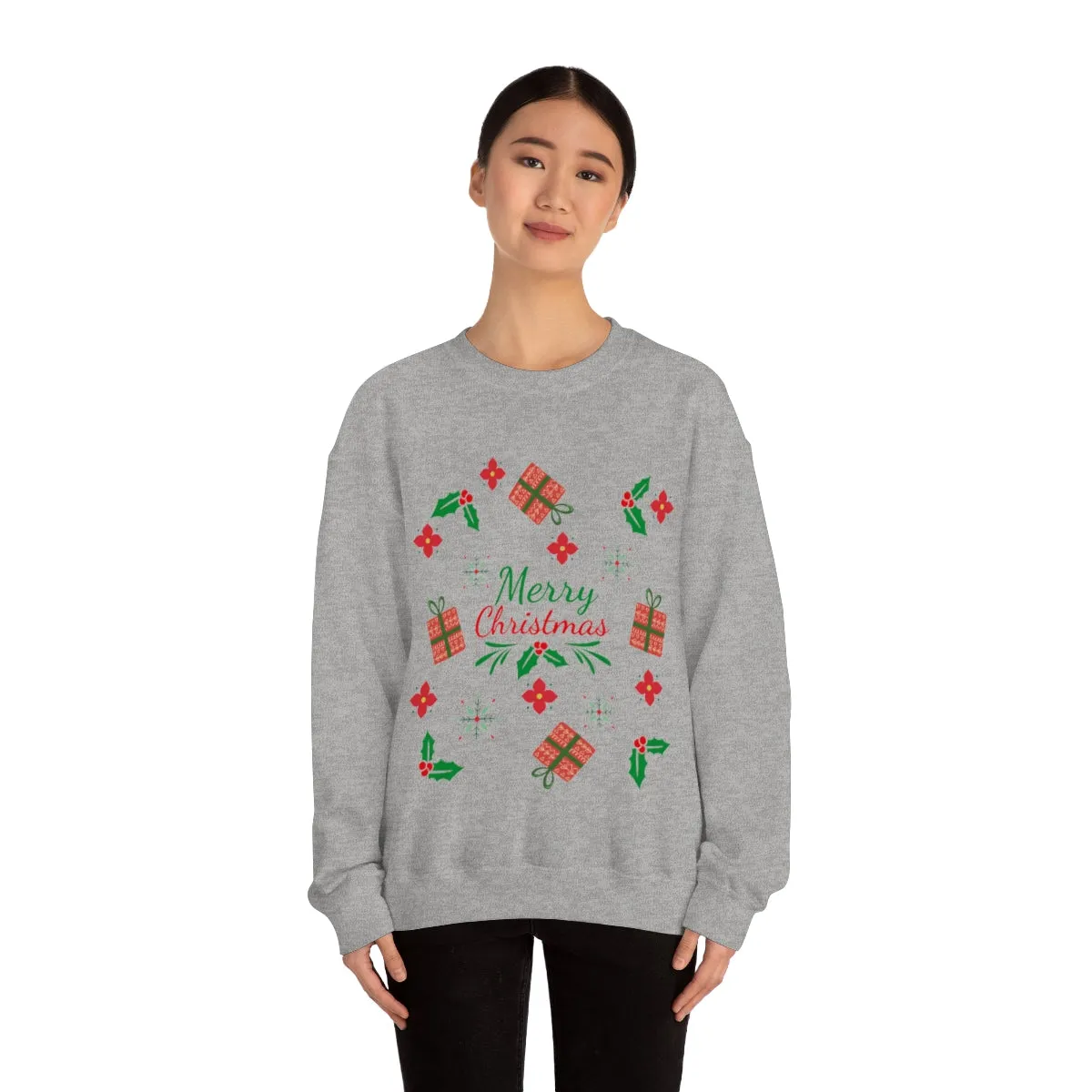 merry christmas Unisex Heavy Blend™ Crewneck Sweatshirt