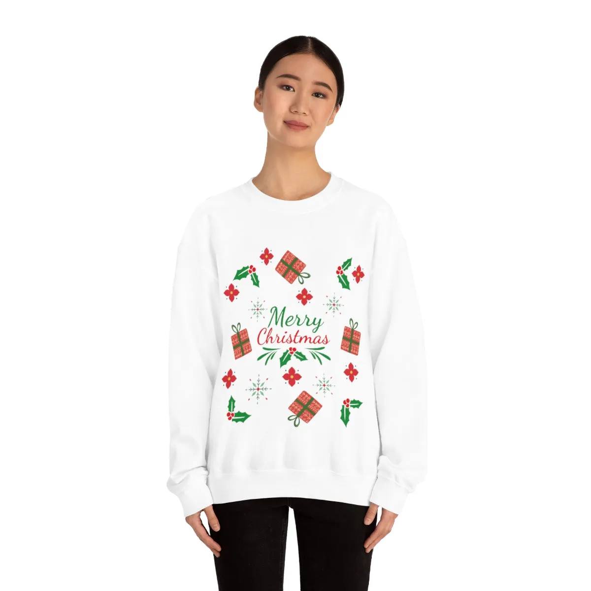 merry christmas Unisex Heavy Blend™ Crewneck Sweatshirt