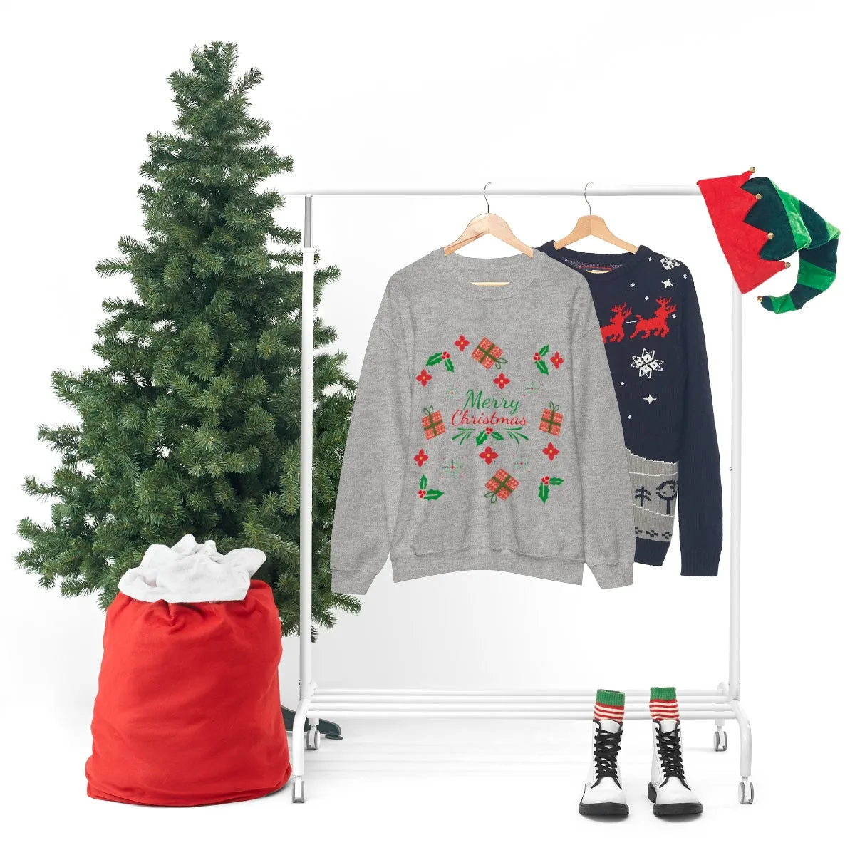 merry christmas Unisex Heavy Blend™ Crewneck Sweatshirt