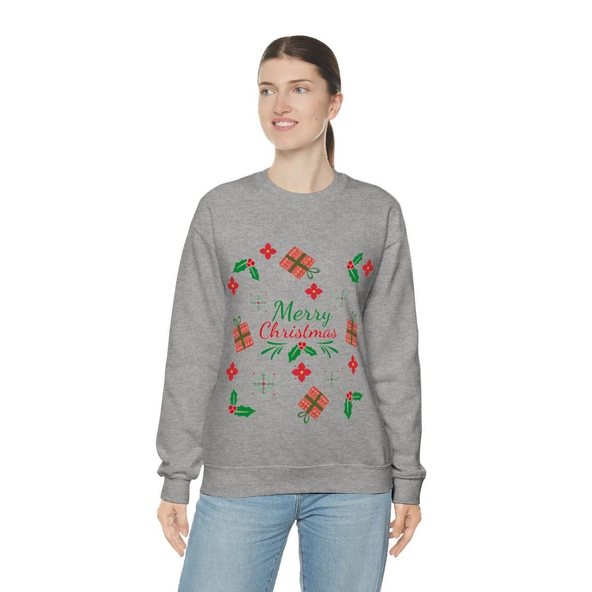 merry christmas Unisex Heavy Blend™ Crewneck Sweatshirt