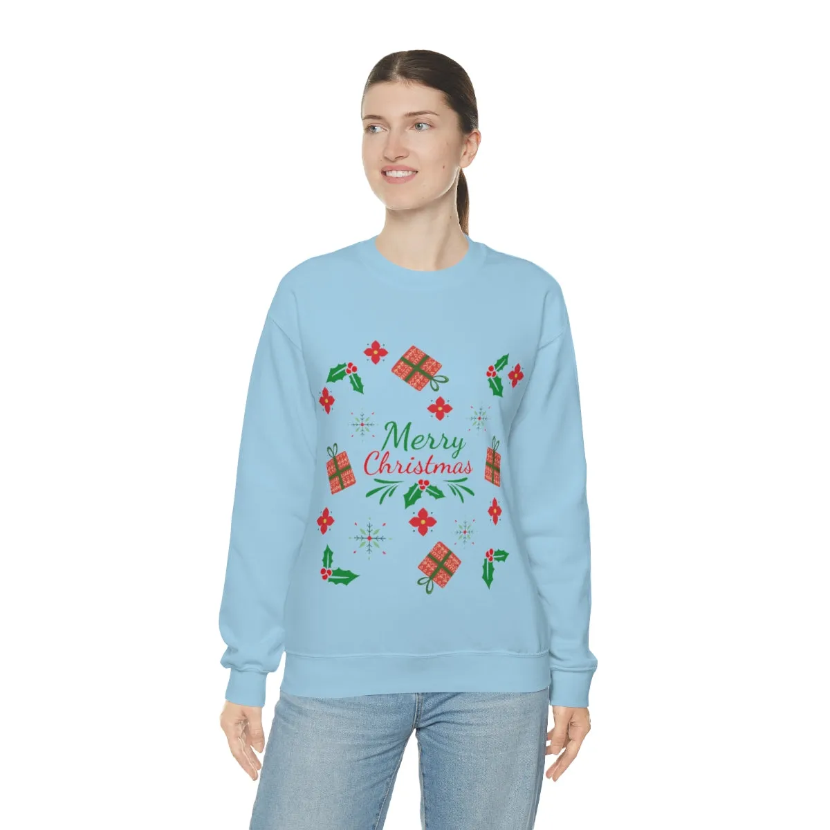 merry christmas Unisex Heavy Blend™ Crewneck Sweatshirt