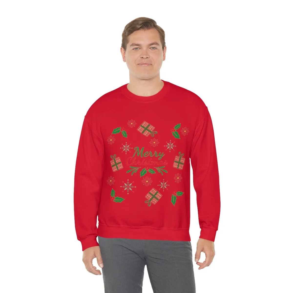 merry christmas Unisex Heavy Blend™ Crewneck Sweatshirt