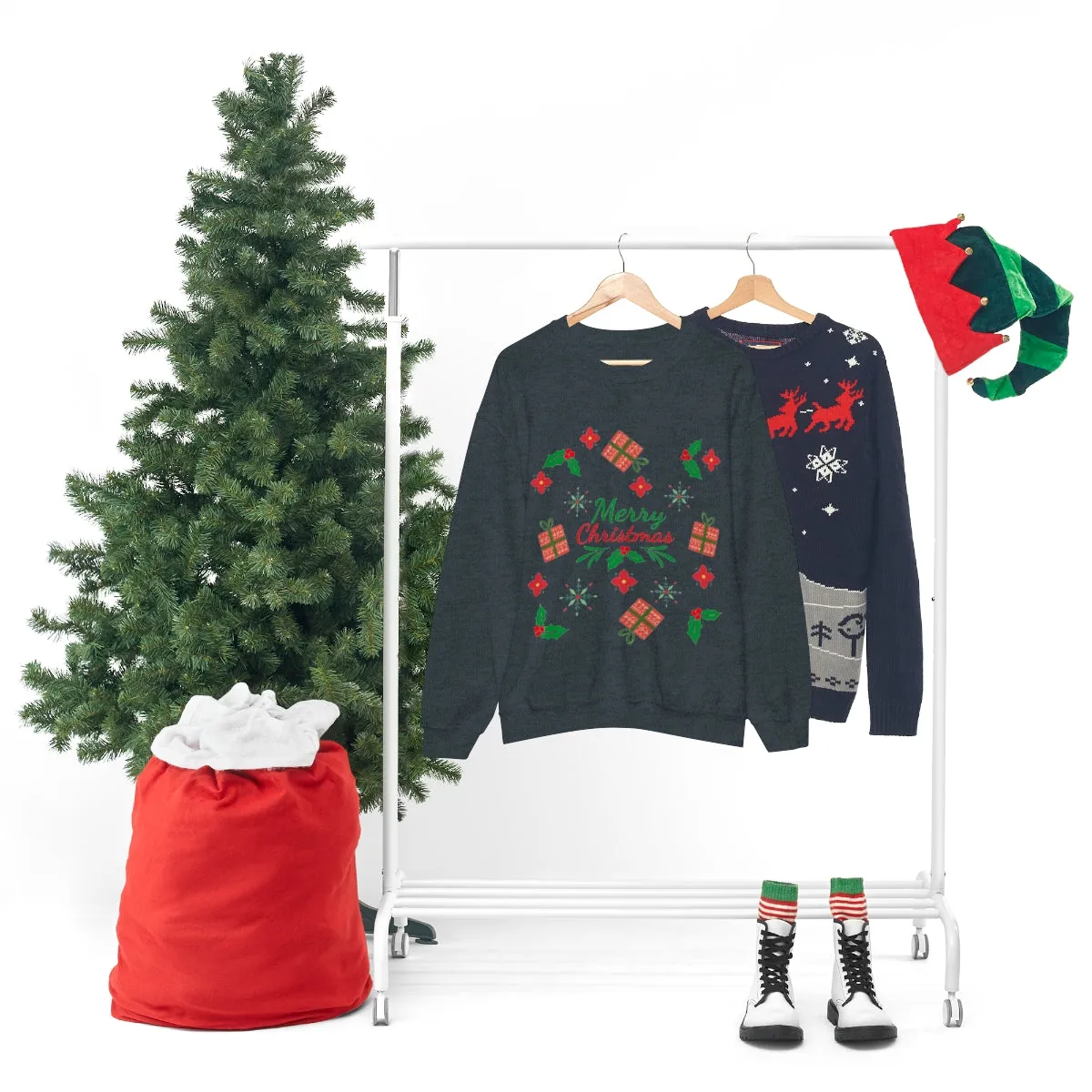 merry christmas Unisex Heavy Blend™ Crewneck Sweatshirt