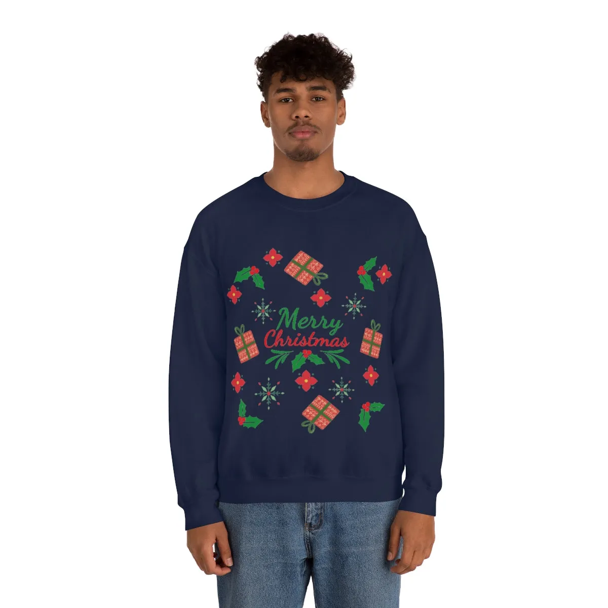 merry christmas Unisex Heavy Blend™ Crewneck Sweatshirt