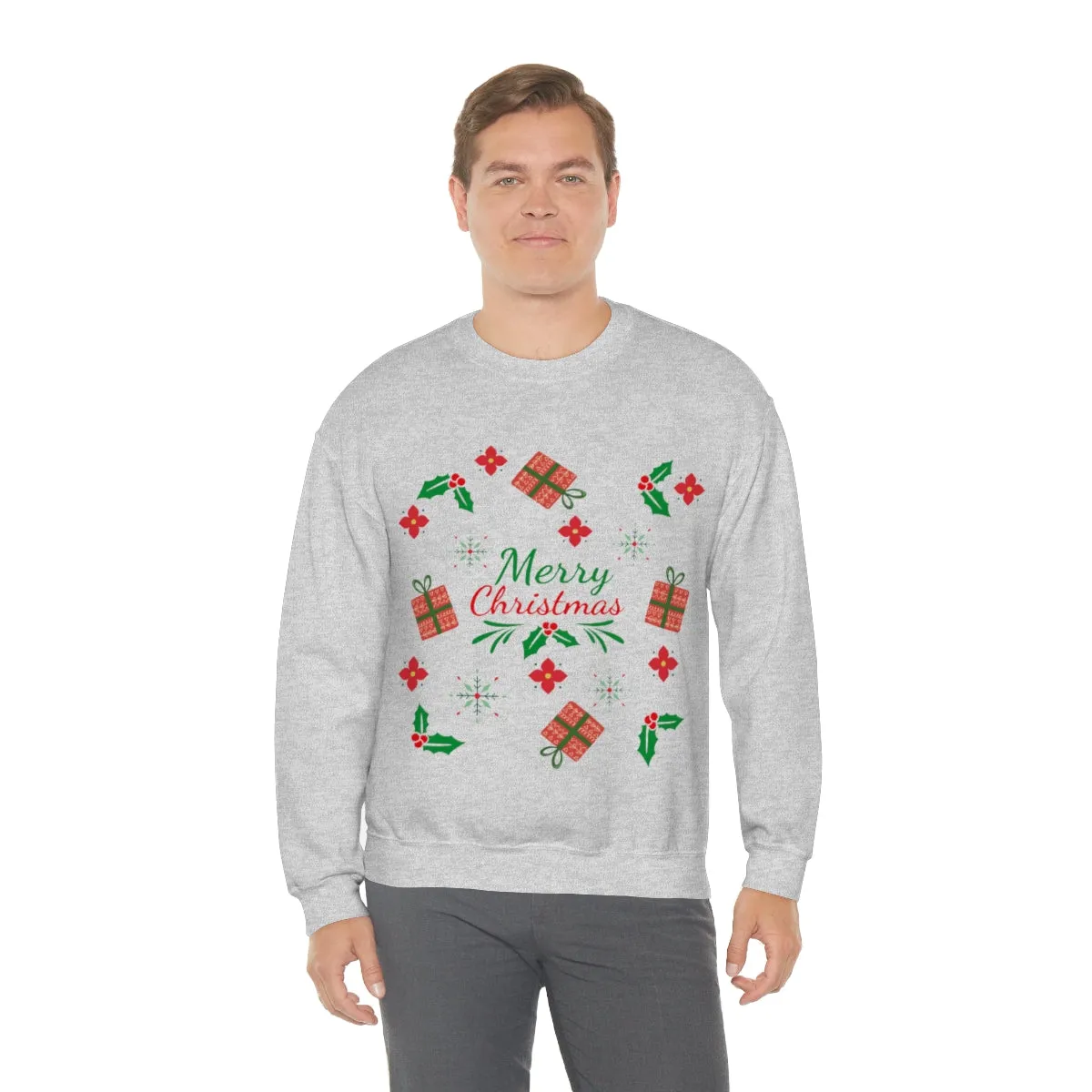 merry christmas Unisex Heavy Blend™ Crewneck Sweatshirt