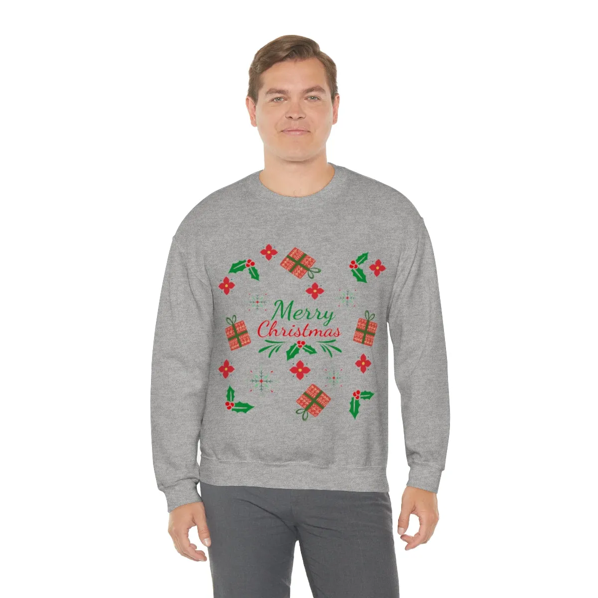 merry christmas Unisex Heavy Blend™ Crewneck Sweatshirt