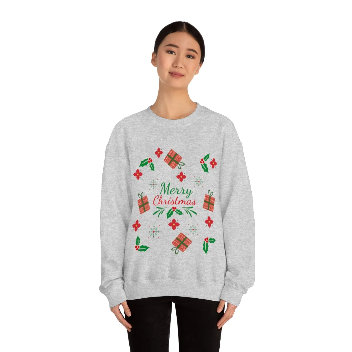 merry christmas Unisex Heavy Blend™ Crewneck Sweatshirt