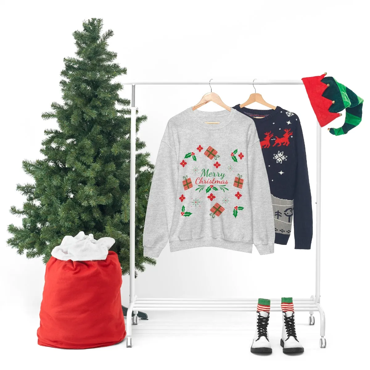 merry christmas Unisex Heavy Blend™ Crewneck Sweatshirt