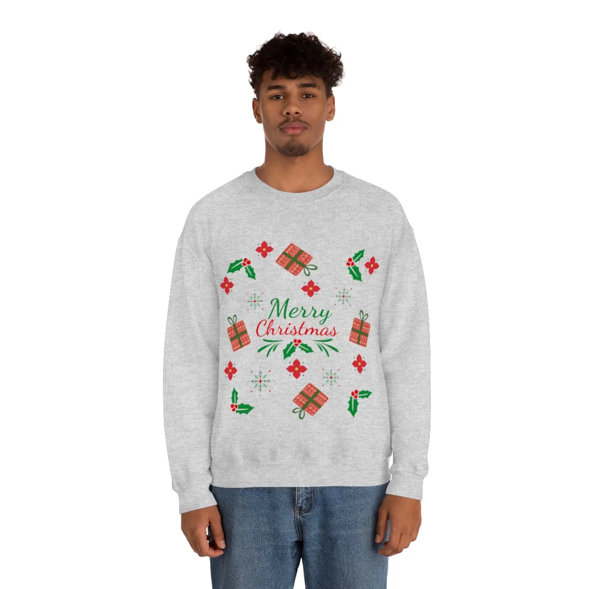 merry christmas Unisex Heavy Blend™ Crewneck Sweatshirt