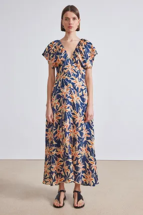 MONET RUCHED MAXI DRESS