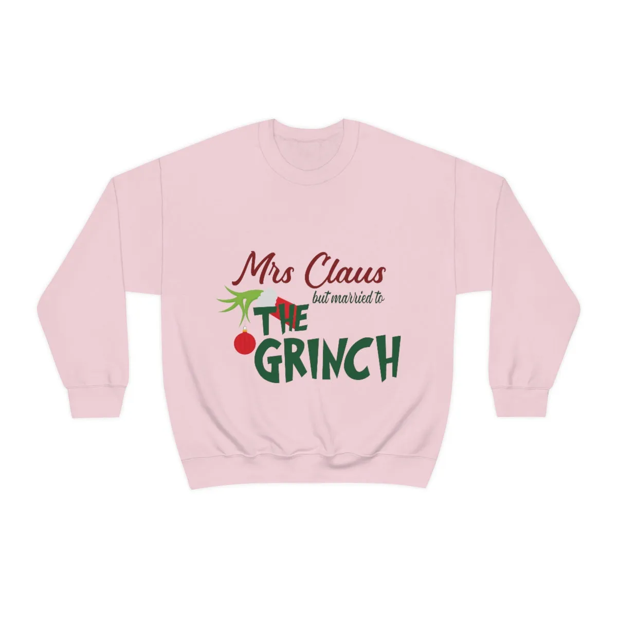 Ms Claus But Married to The Crinch  Unisex Heavy Blend™ Crewneck Sweatshirt