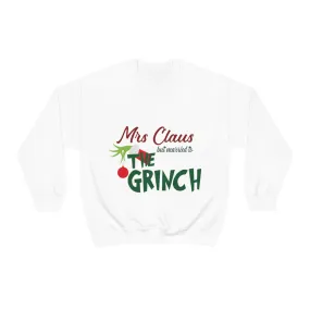 Ms Claus But Married to The Crinch  Unisex Heavy Blend™ Crewneck Sweatshirt