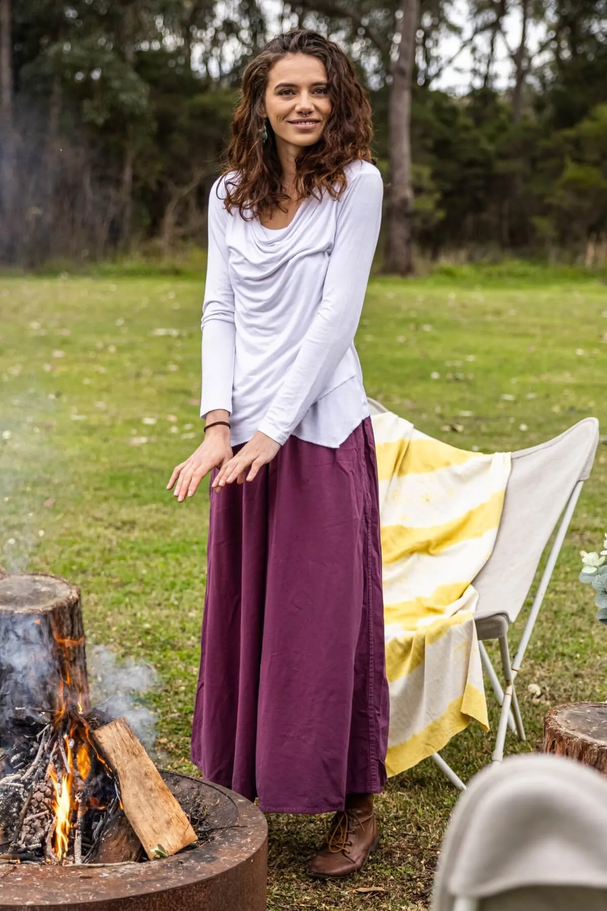 Palazzo Pants - Wine