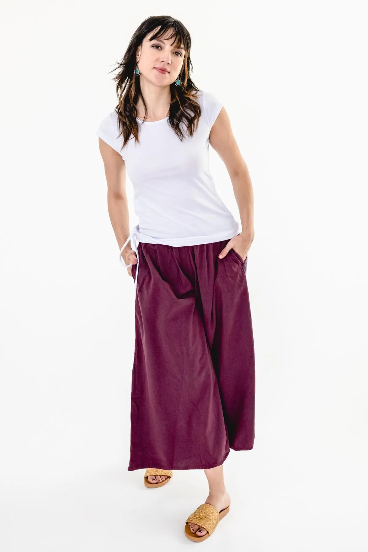 Palazzo Pants - Wine