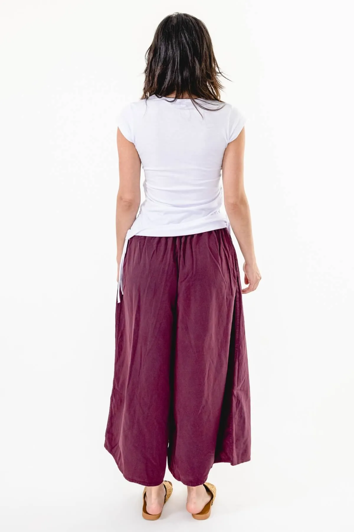 Palazzo Pants - Wine