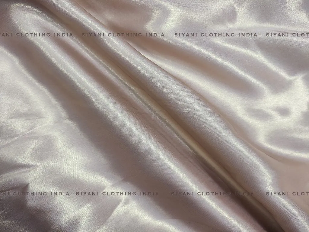 Peach Satin Georgette Fabric