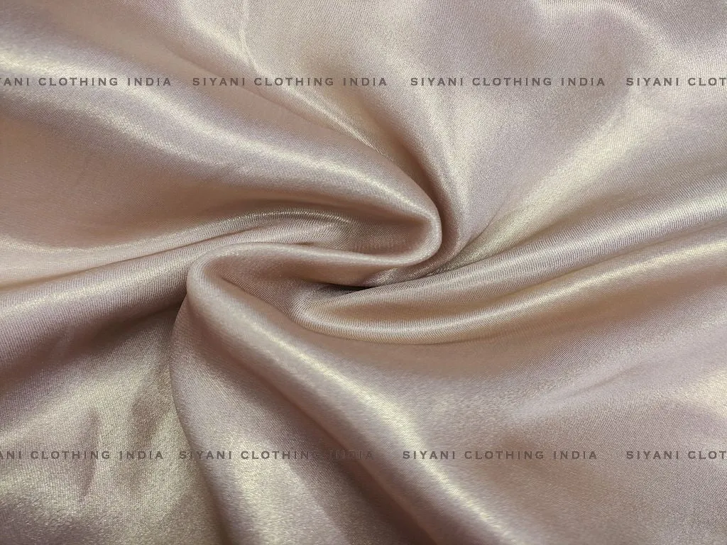 Peach Satin Georgette Fabric