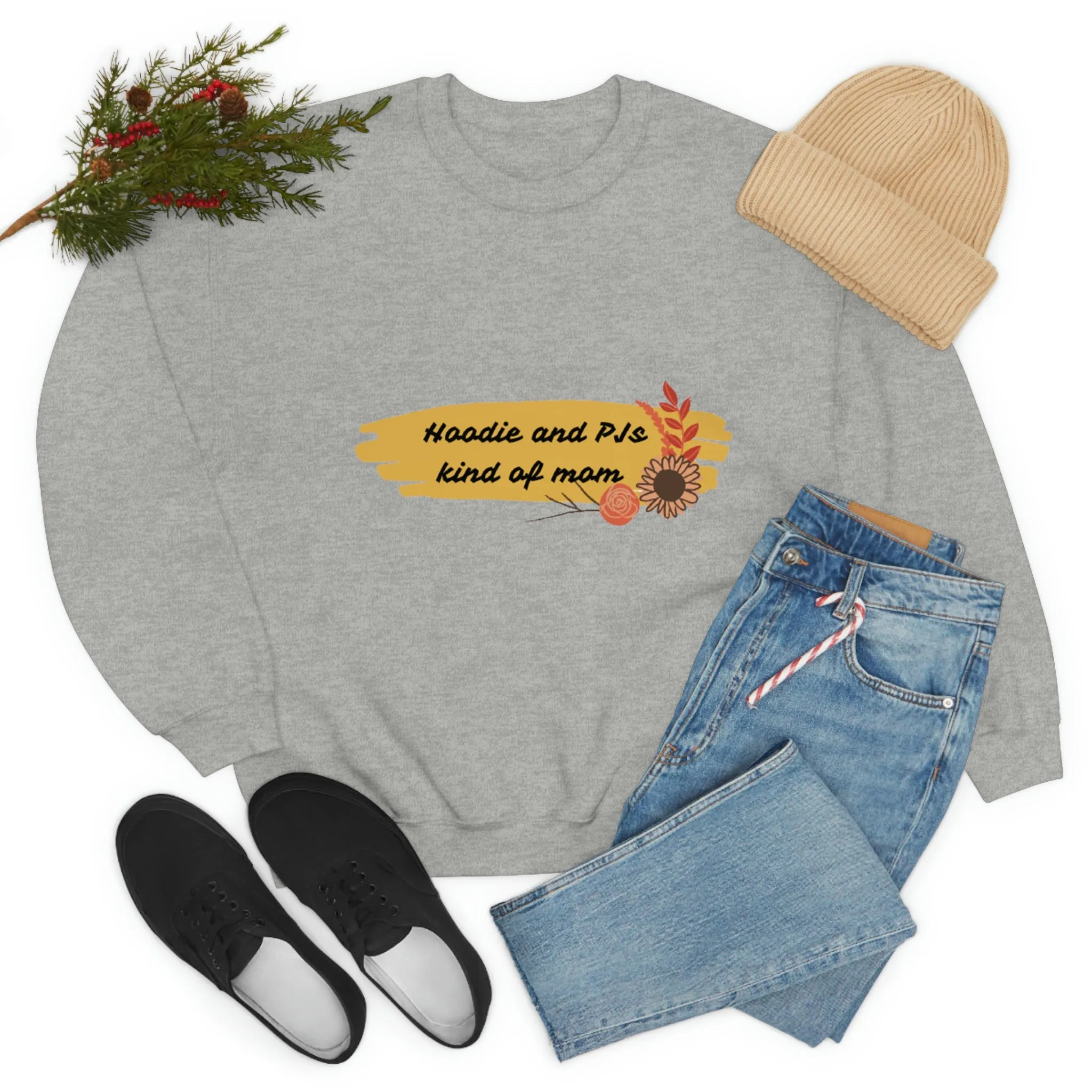 PJ and Hoodie kind of mom Unisex Heavy Blend™ Crewneck Sweatshirt