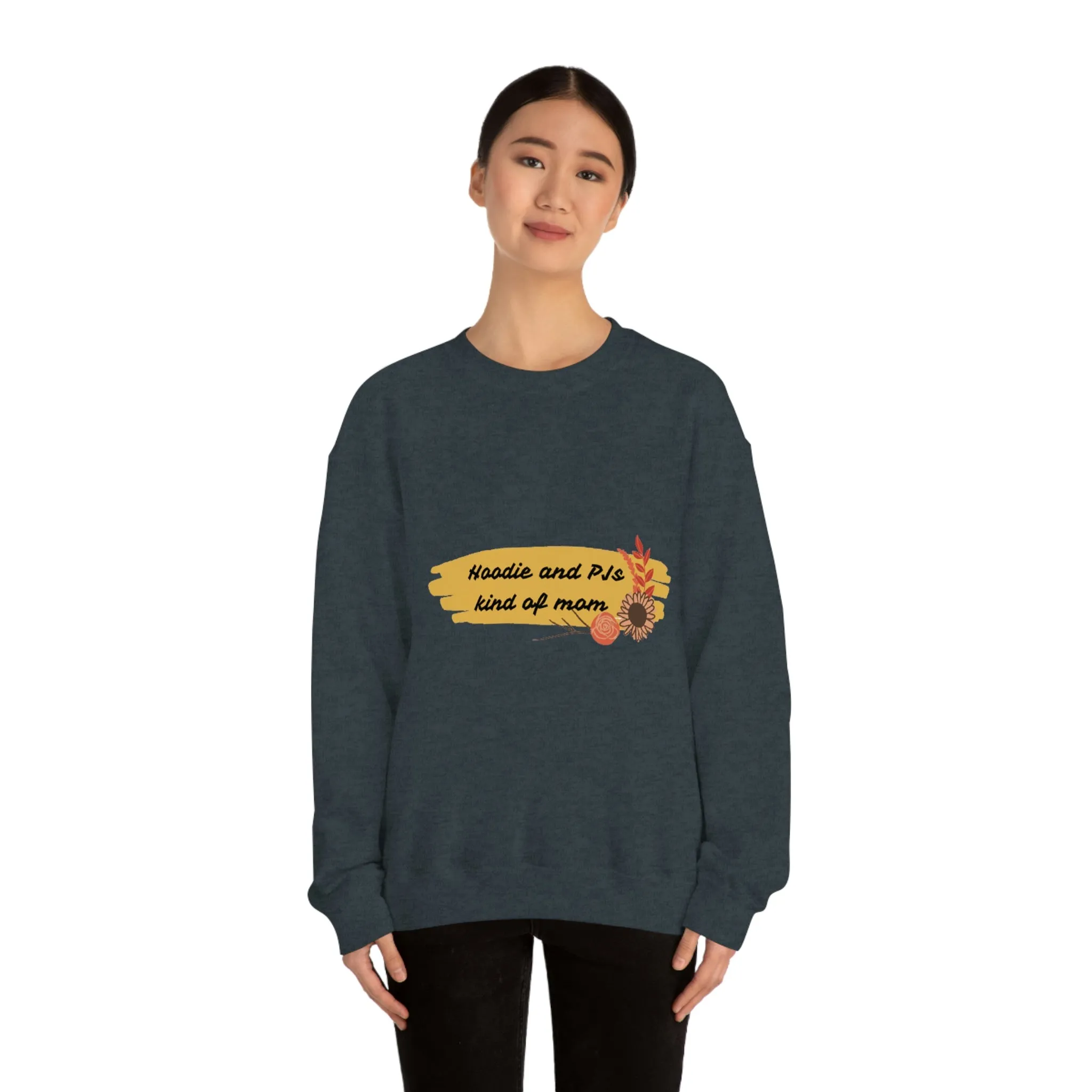 PJ and Hoodie kind of mom Unisex Heavy Blend™ Crewneck Sweatshirt