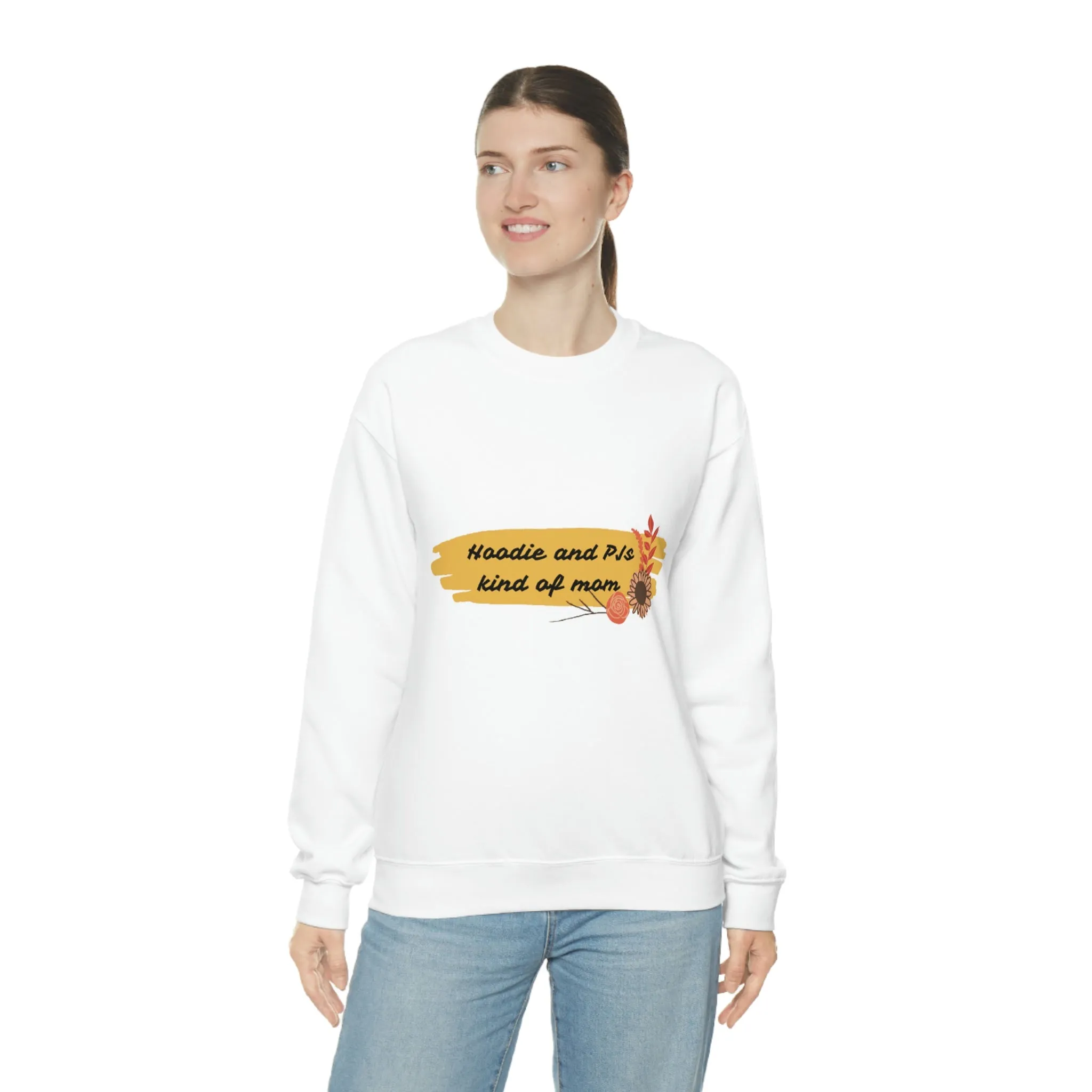 PJ and Hoodie kind of mom Unisex Heavy Blend™ Crewneck Sweatshirt