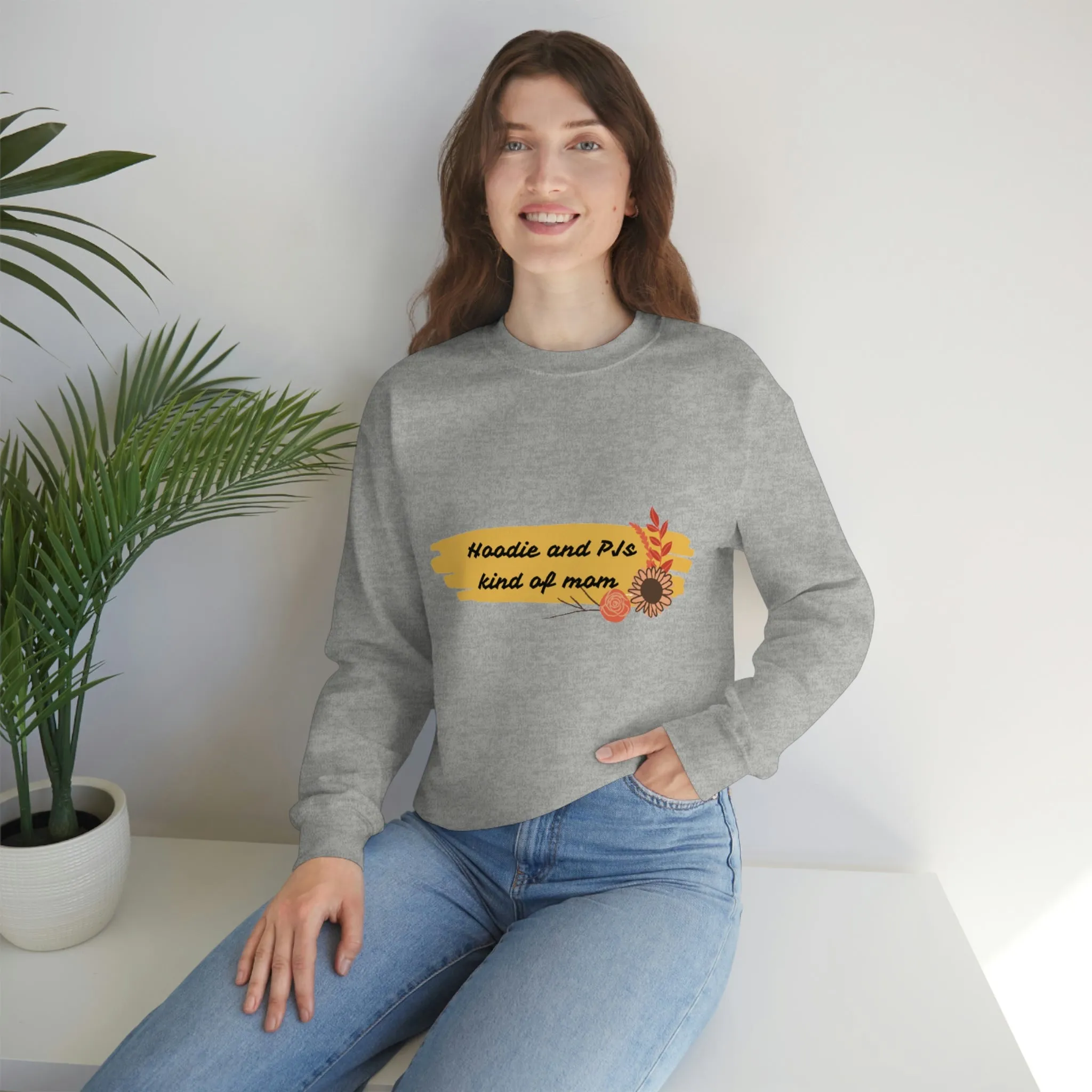 PJ and Hoodie kind of mom Unisex Heavy Blend™ Crewneck Sweatshirt