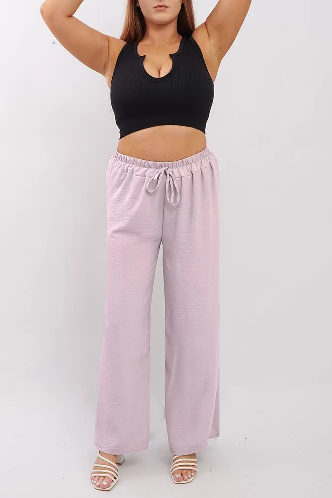 Plain Wide Leg Palazzo