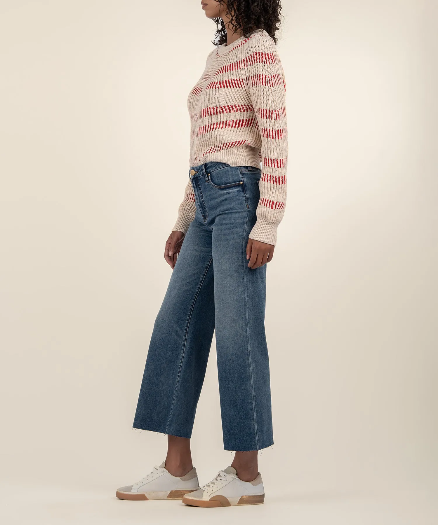 Reagen Stripe Crewneck Sweater