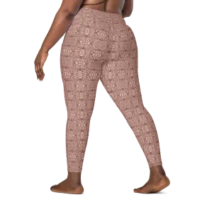 Recursia Indranet Leggings With Pockets In Pink