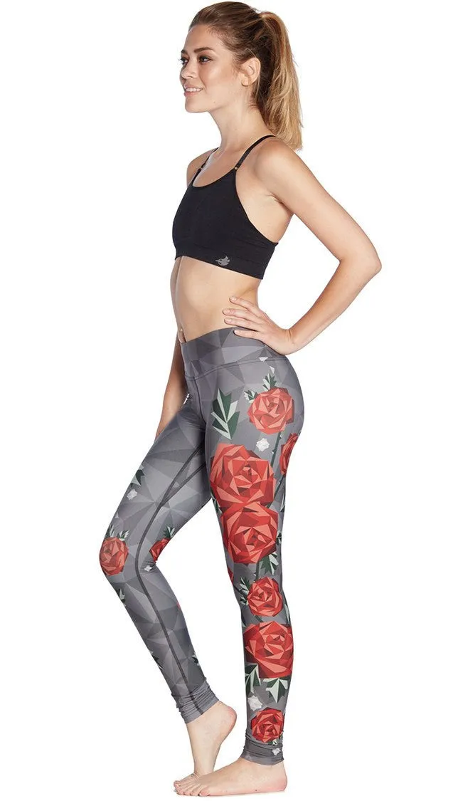 Roses - Full Length Triathlon Leggings - CUSTOM ORDER