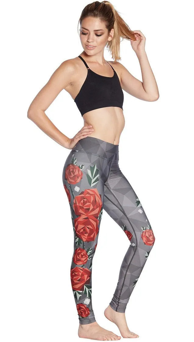 Roses - Full Length Triathlon Leggings - CUSTOM ORDER