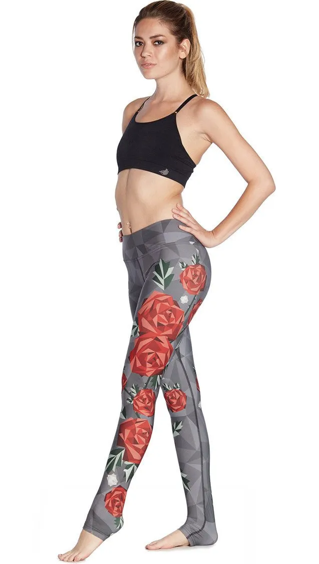 Roses - Full Length Triathlon Leggings - CUSTOM ORDER