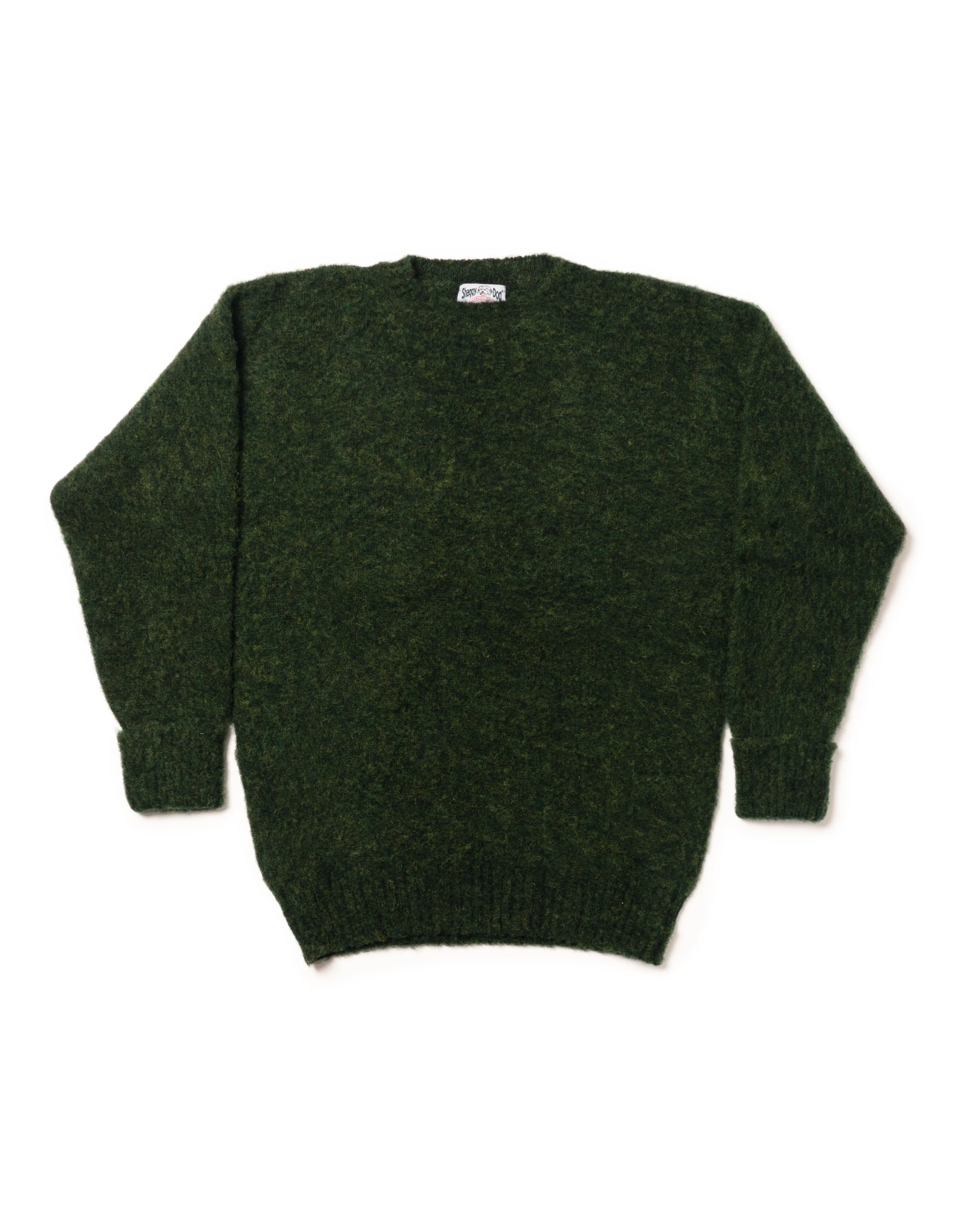 SHAGGY DOG SWEATER DARK GREEN - CLASSIC FIT