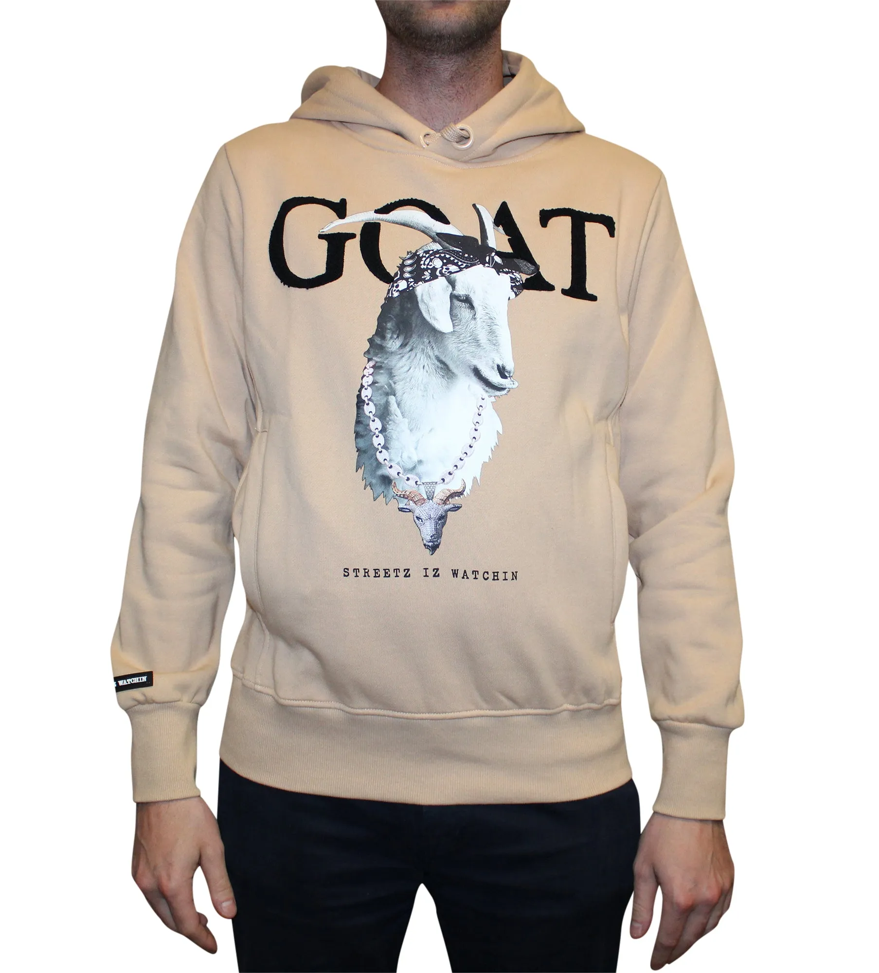 Streetz Iz Watchin Men's GOAT Hoodie