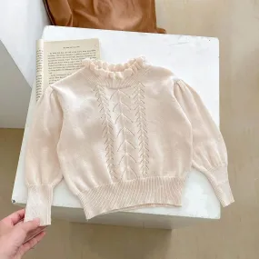 Sweaters With Ruffle Collar