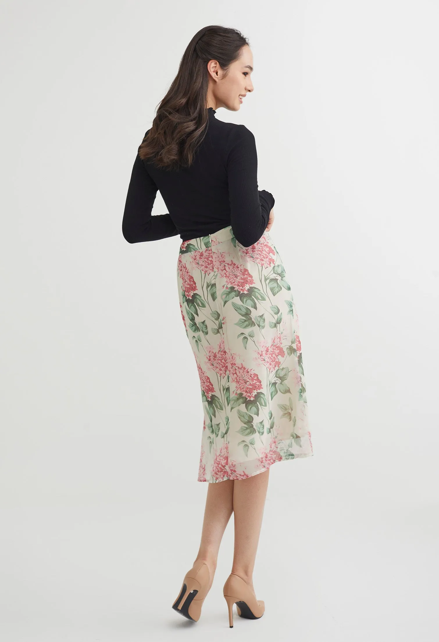 Sweetheart Floral A-Line Skirt